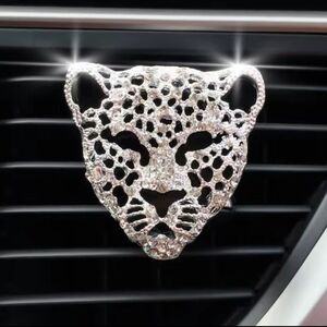 Silver Leopard Car Freshener